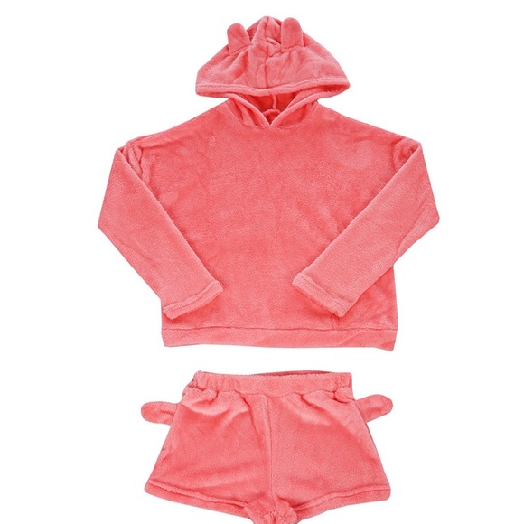 ✨Cozy Meow Velour Hoodie & Shorts Set✨ - Picture 5 of 8